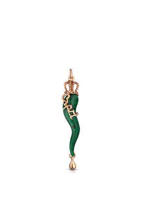 ciondolo in malachite verde corno Angela Puttini Gioielli | CL1719PVERDE